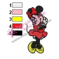 Minnie Mouse Cartoon Embroidery 1